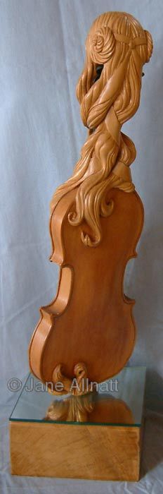 Lady of the silver strings wood back